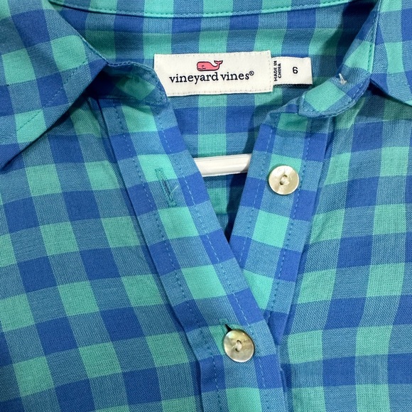 Vineyard Vines size 6 oxford button down blue - Picture 2 of 3